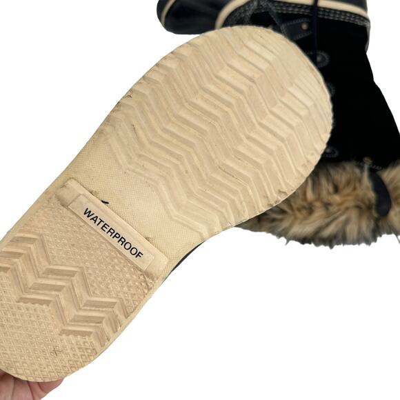SOREL Joan of‎ Arctic Lace Up Waterproof Insulated Winter Boots Black Size 6 - Picture 11 of 11